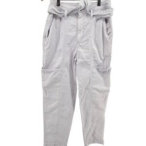 Universal Thread Lavender Purple Pants Utility Crop Belted Women's Sz 2‎